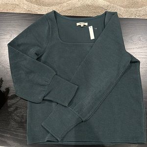 Madewell dark green sweater
